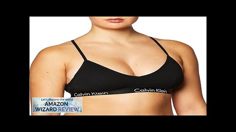 Calvin Klein Women's Motive Cotton Lightly Lined Bralette Review