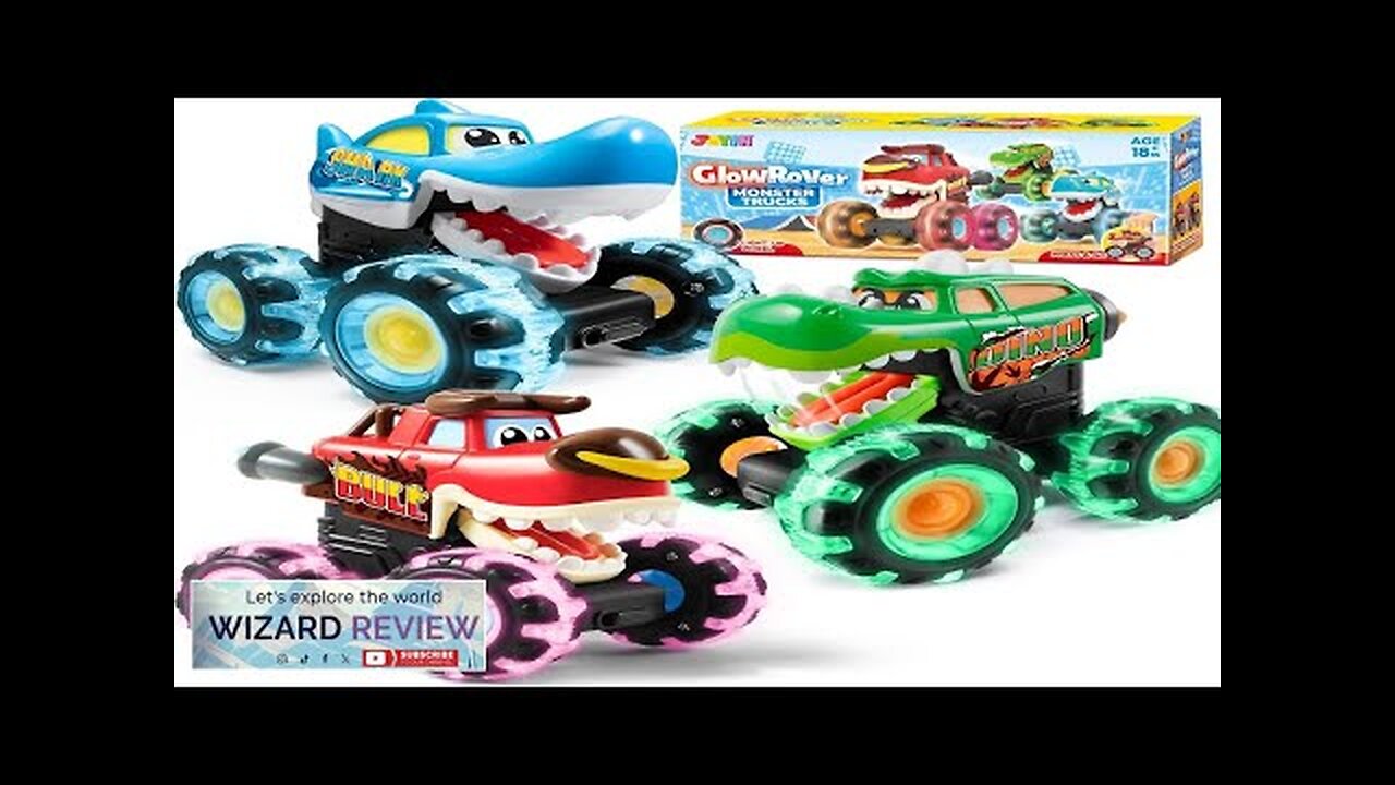 JOYIN 3 Pack Monster Truck Toy Motion Activated Light-Up Cars Review