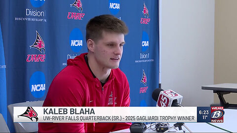 January 2, 2026 - UW-River Falls QB Kaleb Blaha Wins Division III's Top Football Award