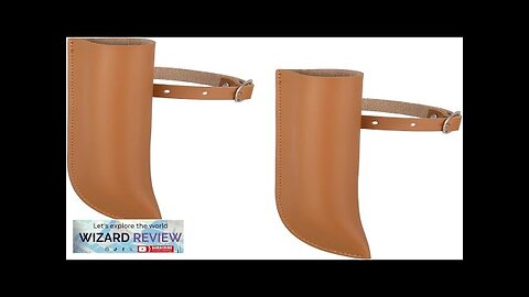 Woanger 2 Pcs Leather Flag Carrier with Stirrup Flag Boot for Horse Review