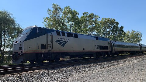 Amtrak 131 gives us a horn salute
