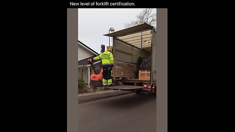 New level of forklift certification.