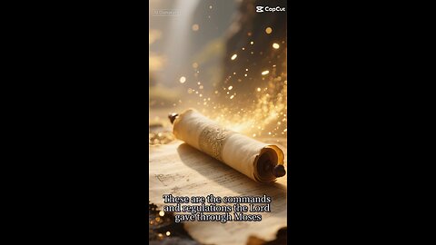 Numbers 36:13 (NIV) "These are the commands and regulations the Lord gave through Moses."