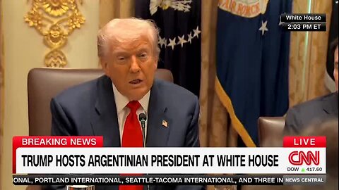Trump Quips as Sec. Bessent Remarks that Argentina’s Milei Is Fighting ‘100 Years’ of Bad Policy: ‘I Thought He Was Talking About the U.S. President’