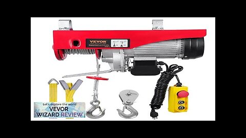 VEVOR Electric Hoist 440lbs Garage Hoist with 14ft Wired Control 110 volt Review