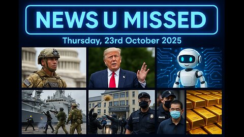 NEWS U MISSED WITH PAUL BROOKER & DREW DEMI THURSDAY 23RD OCTOBER 2025