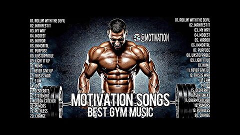 BEST WORKOUT MUSIC 2025💪GYM MUSIC MIX💪ENGLISH SONG💪FITNESS MIX💪MOTIVATION SONG💪GYM MOTIVATION
