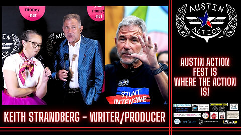 Keith Strandberg (writer/producer of the legendary NO RETREAT, NO SURRENDER) on the red carpet