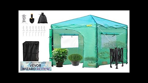 VEVOR Greenhouse Portable Walk-in Hot Green House Tent 6' x 4' x Review