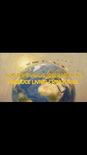 God Commands the Earth to Produce Living Creatures #godspeaks #godiseternal #godlight