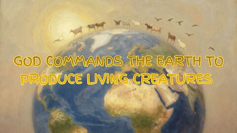 God Commands the Earth to Produce Living Creatures #godspeaks #godiseternal #godlight