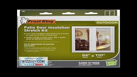 Frost King V96H Outdoor Stretch Window Kit 84in x 110in Clear 84-Inch Review