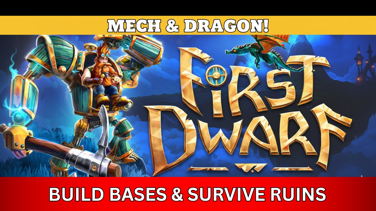 I FLY DRAGONS & PILOT A MECH | New Base-Building Survival RPG | First Dwarf | Tryout | Gameplay