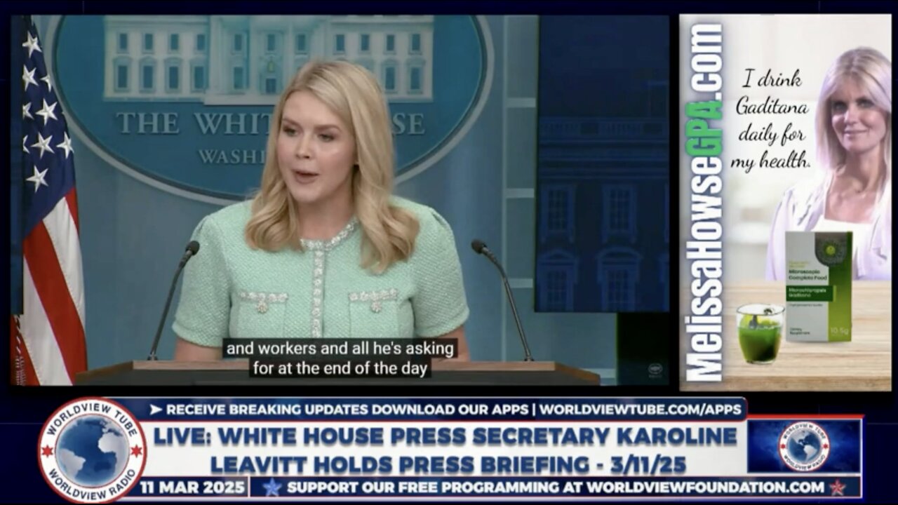 LIVE: White House Press Secretary Karoline Leavitt Holds Press Briefing - 3/11/25