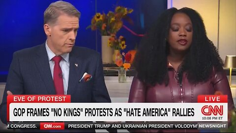 Scott Jennings FIRES BACK At CNN Panelist Over "No Kings" Protest