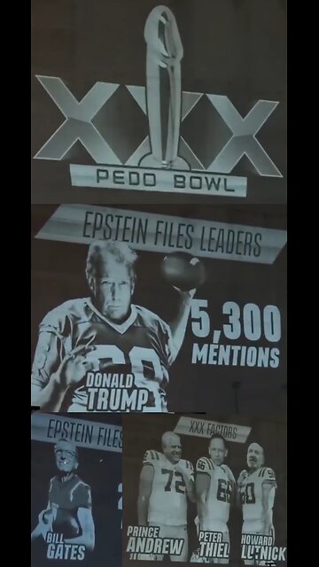 🔲🔺🔱 PEDO BAAL: PEDO FILES LEADERS ▪️ SUPER BOWL NXIVM