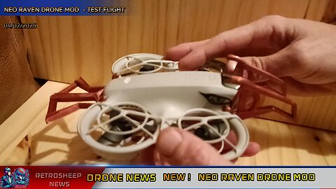 NEW ! NEO RAVEN - 3D PRINTED DRONE MOD - NIGHT FLIGHT - BUMPER PROTECTION DRONE ROLL CAGE