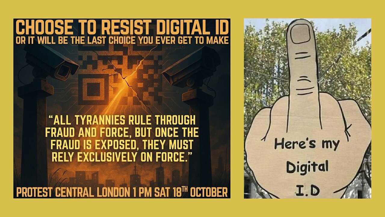 18th October 2025 London No To Digital ID March