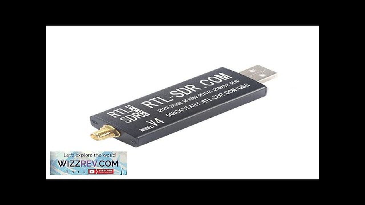 RTL-SDR Blog RTL SDR V4 R828D RTL2832U 1PPM TCXO SMA RTLSDR Software Review