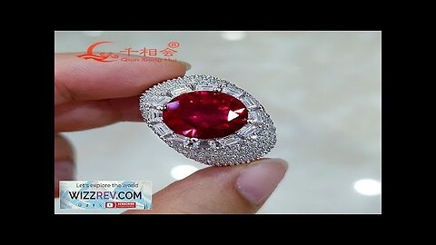 12mm 8ct round red artificial ruby sapphire white Moissanite Ring Men woman Review