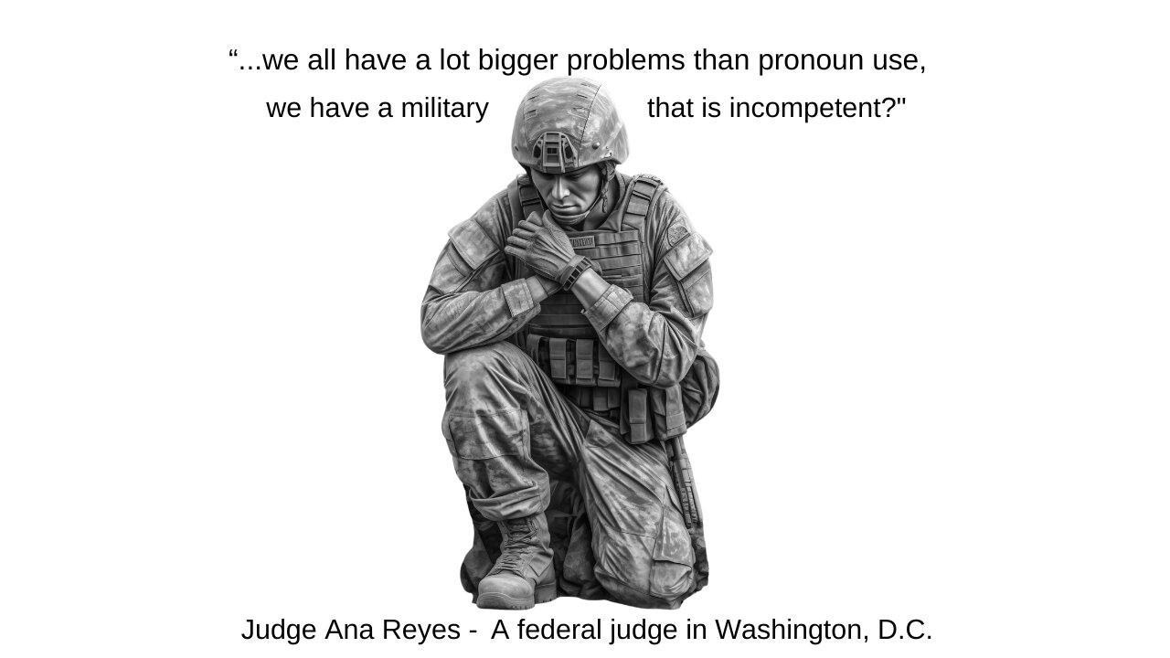 Incompetent Military - DC Judge thinks so!