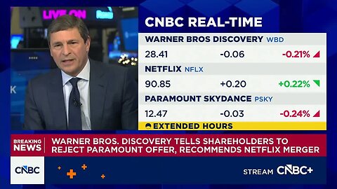 Warner Bros. Discovery tells shareholders to reject Paramount offer, recommends Netflix merger