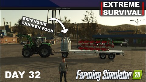 EXTREME SURVIVAL | Working On Farm & Tough Choice—New Field Or Production? | FS25 - DAY 32