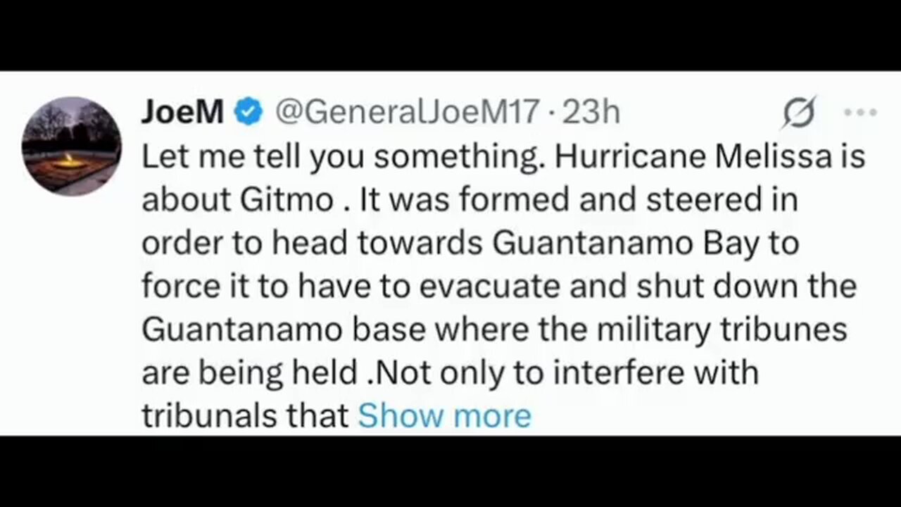 Gitmo Biolabs And A Smart City-A Few Perspectives On Hurricane Melissa