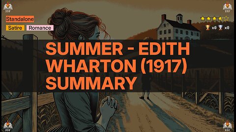 Summer - Edith Wharton (1917) Summary