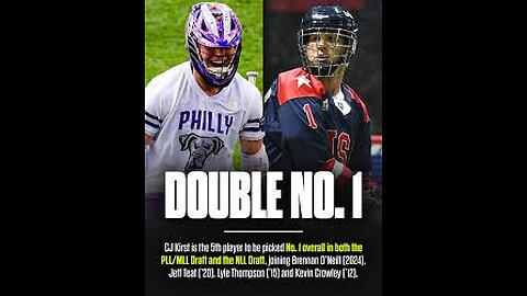 US Sports Lacrosse Feat. CJ Kirst Goes #1 Overall in the 2025 NLL Draft 