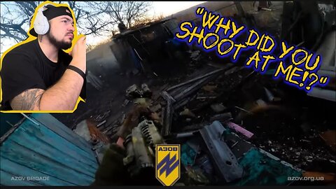 Azov Combat Footage in Village