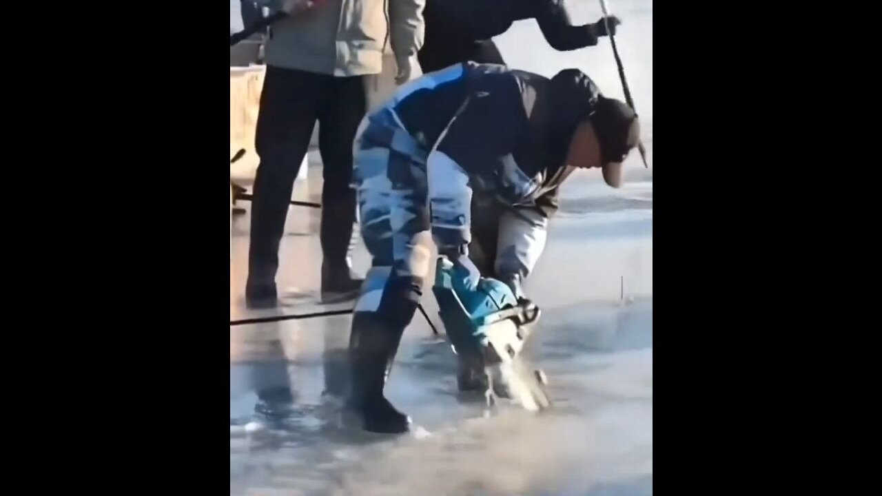 The Chinese Made An Attempt At Ice Fishing And It Went Exactly As You'd Expect