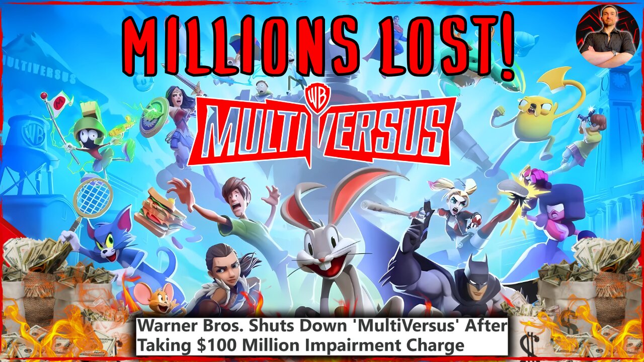 ANOTHER Warner Bros. Gaming FAIL! Multiversus Shuts Down, Loses $100M