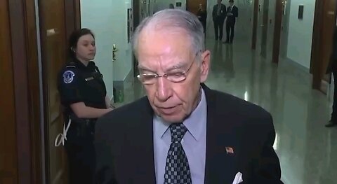 — Sen Grassley... " The Jig Is Up "