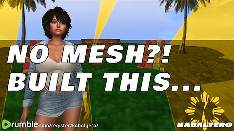 No Mesh Skills… So I Built This in Alife Virtual (OpenSim Free Region)