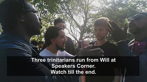 Trinitarians Don't Believe Jesus Died Properly - Big Battle At Speakers Corner