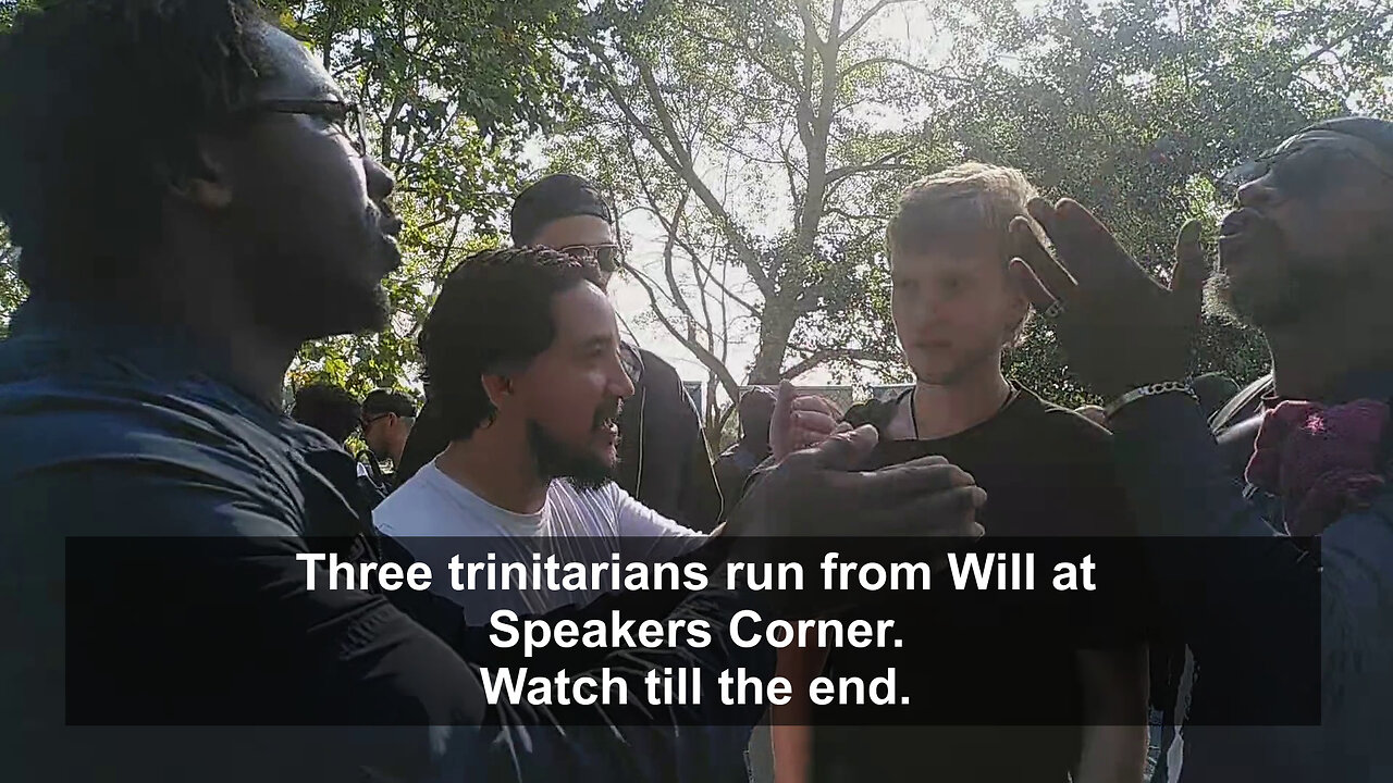 Trinitarians Don't Believe Jesus Died Properly - Big Battle At Speakers Corner