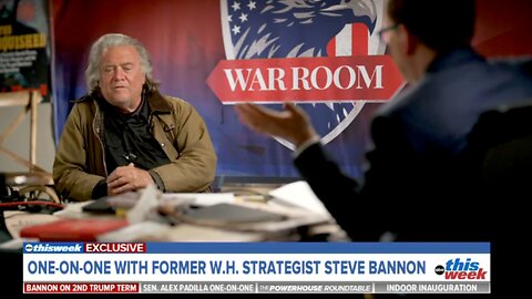 Steve Bannon Exclusive Interview On ABC News' "This Week" Sunday