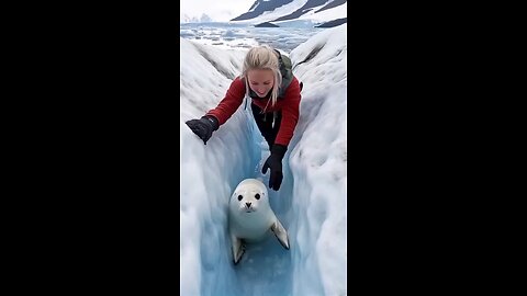 Wildlife_Rescue_Woman_Saves_Baby_Seal_from_Danger