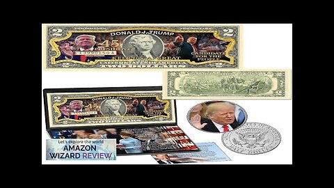 The President Donald Trump Official Colorized Coin & Currency Collection 45th Review