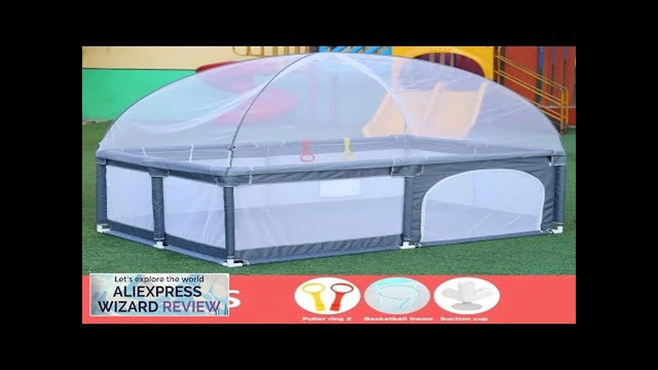 IMBABY Baby Playpens with Mosquito Net Playpen for Children Safety Barrier Baby Review