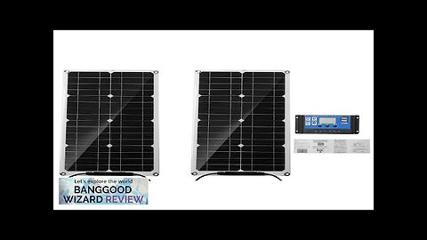 12V 25W Portable Solar Panel with Controller Trickle Battery Charger For Car Review