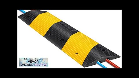 2 Channel Rubber Speed Bump Electric Modular Rubber Traffic Driveway Curb Ramp Review