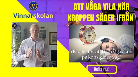 Våga vila när kroppen säger ifrån (istället för att hålla dig vaken på konstgjord väg)