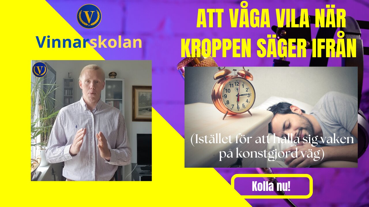 Våga vila när kroppen säger ifrån (istället för att hålla dig vaken på konstgjord väg)
