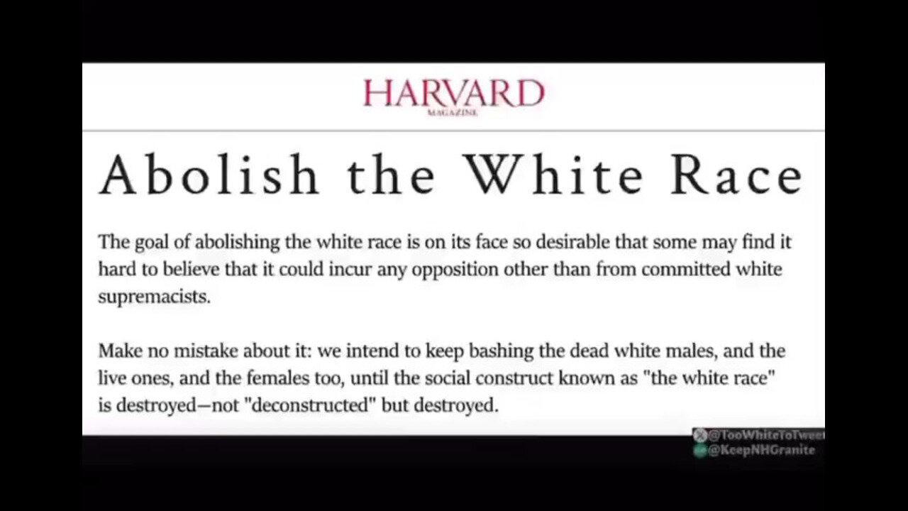 Anti-White left institutions are indoctrinating and pushing propaganda to hate and its on the rise