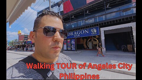 Walking Tour of Angeles City Philippines, Walking Street, Red Street : Vlog 4