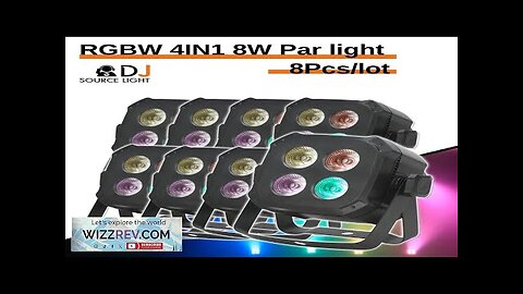 8W RGBW LED Par light 4in1 Strobe party effect light DJ Disco Review