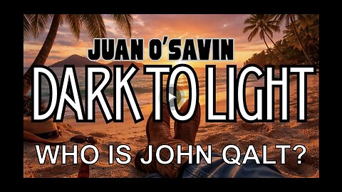 ALPHA WARRIOR W/ JUAN O'SAVIN DARK TO LIGHT. FUNNY HOW MUCH WE ARE HEARING THIS LATELY.