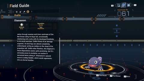 otamamon all digivolution/de-digivolution/profile Digimon Story Time Stranger